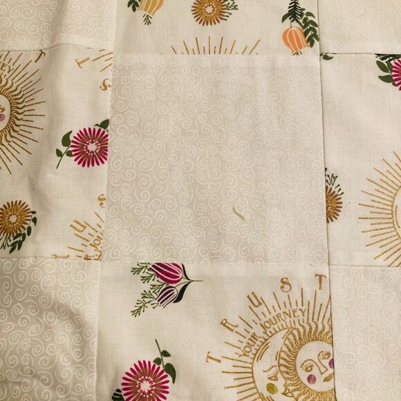 Quilt Throw with Sun and Moon Design - Picture 5 of 11